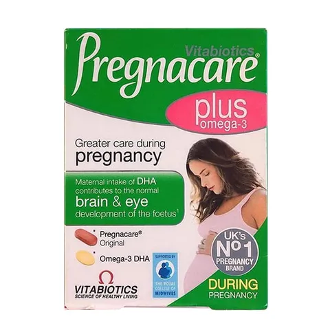 Vitamin bà bầu Pregnacare Plus Omega-3 28 viên - Bổ sung 19 vitamin và khoáng chất, hỗ trợ mẹ và bé khỏe mạnh trong thai kỳ