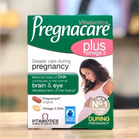 Vitamin bà bầu Pregnacare Plus Omega-3 28 viên - Bổ sung 19 vitamin và khoáng chất, hỗ trợ mẹ và bé khỏe mạnh trong thai kỳ