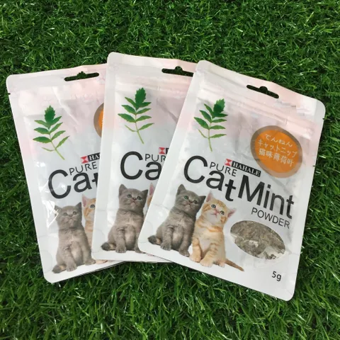 Cỏ bạc hà Hahale CatMint Powder cho mèo - Thực phẩm chức năng giảm stress, kích thích và hỗ trợ tiêu hóa cho mèo khỏe mạnh