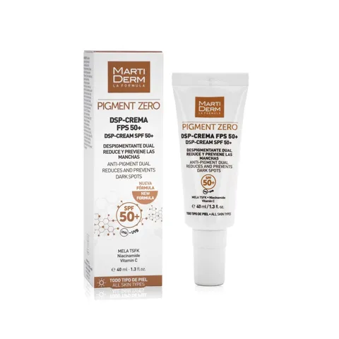 Kem Chống Nắng Martiderm Pigment Zero DSP SPF50+ - Cải Thiện Nám Da, Dưỡng Ẩm, Che Khuyết Điểm - 40ml, Xuất Xứ Tây Ban Nha