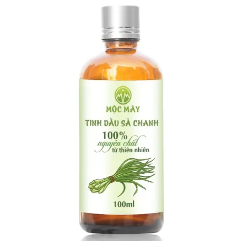 Tinh Dầu Sả Chanh Organic Mộc Mây 100% Từ Thiên Nhiên - Sản Phẩm Hữu Cơ Lành Tính Giúp Thư Giãn Và Kháng Khuẩn, Dung Tích 10ml/50ml/100ml