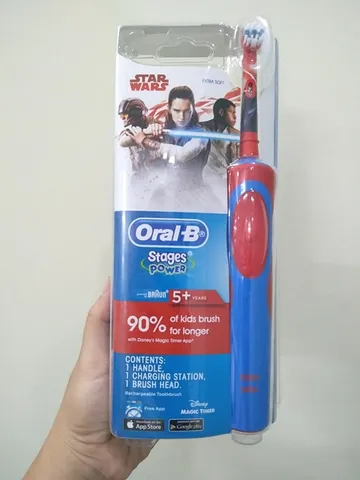 Bàn Chải Điện Oral-B Stages Power Cars Cho Bé Trai - Đánh Răng Hiệu Quả, Tiêu Chuẩn Châu Âu, Dành Cho Trẻ Từ 3 Tuổi