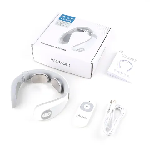 Máy Massage Cổ Thông Minh Azaki N109 - Thiết Bị Giảm Căng Thẳng Vùng Cổ Vai Gáy, Gọn Nhẹ Tiện Dụng, Công Nghệ Xung Điện EMS