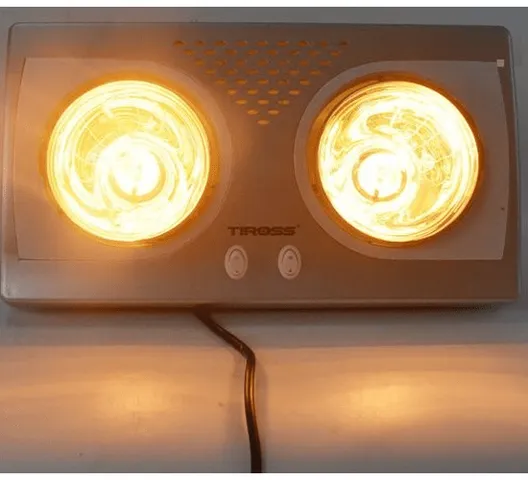 Đèn Sưởi Nhà Tắm 2 Bóng 550W Tiross TS9291 - Làm Ấm Nhanh, Thiết Kế Sang Trọng, Tiện Dụng Cho Mùa Đông Việt Nam
