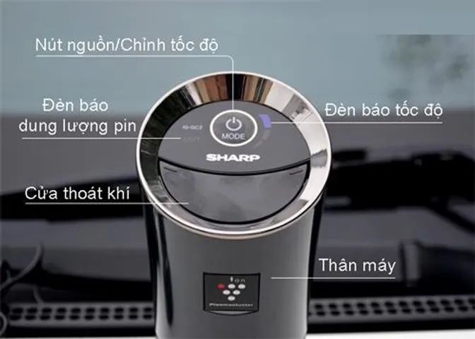 Máy Lọc Không Khí Ô Tô Sharp IG-GC2E-B Nhật Bản - Thiết Bị Khử Mùi Thông Minh, Hiện Đại, Gọn Nhẹ, Bảo Vệ Không Khí Xe Hơi