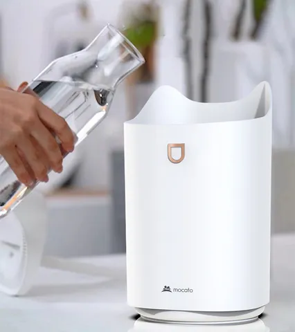 Máy Tạo Ẩm Phun Sương Mocato Air M501 - Máy Tạo Ẩm Cao Cấp Có Đèn LED Nhiều Màu, Thiết Kế Hiện Đại, Sử Dụng Liên Tục 24 Giờ