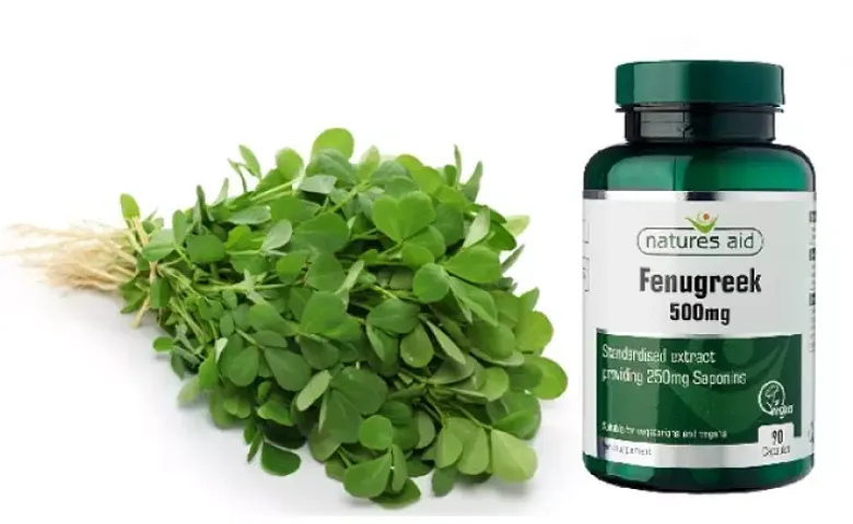 [Hàng nhập khẩu] Viên uống lợi sữa Fenugreek Natures Aid 500mg - Hỗ trợ tăng cường nguồn sữa mẹ từ cỏ cari tự nhiên