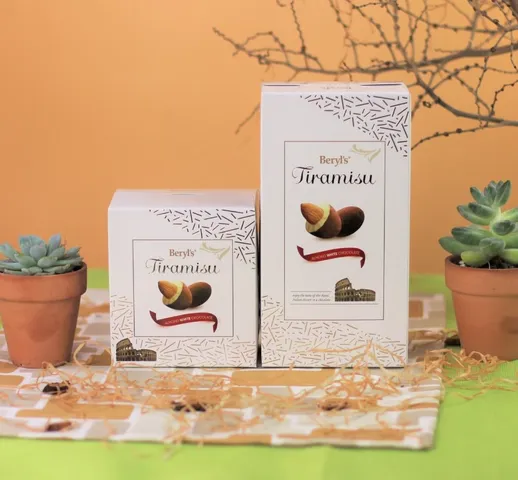 Kẹo Hạnh Nhân Tiramisu Beryl's Hảo Hạng - Hương Vị Socola Đen, Trắng, Sữa & Trà Xanh - Quà Tết Hoàn Hảo, Ngọt Ngào, Sang Trọng