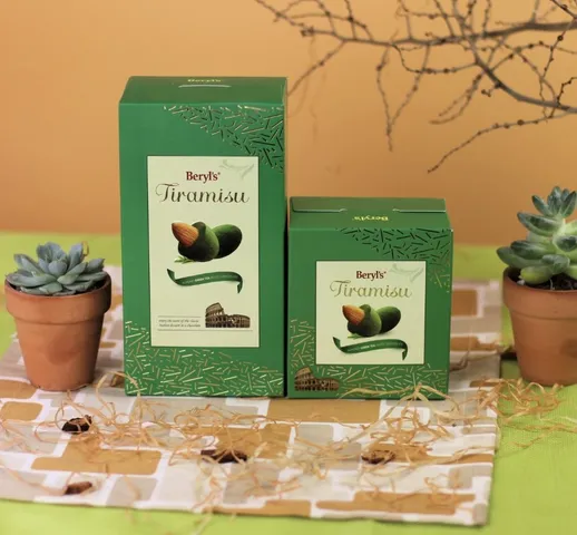 Kẹo Hạnh Nhân Tiramisu Beryl's Hảo Hạng - Hương Vị Socola Đen, Trắng, Sữa & Trà Xanh - Quà Tết Hoàn Hảo, Ngọt Ngào, Sang Trọng