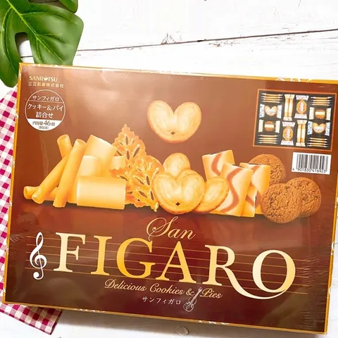 Bánh Quy Cao Cấp San Figaro Nhật Bản - Hộp 46 Chiếc Với 5 Hương Vị Đặc Trưng - Món Quà Sang Trọng Và Tuyệt Hảo