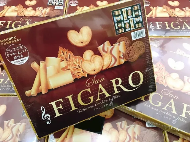 Bánh Quy Cao Cấp San Figaro Nhật Bản - Hộp 46 Chiếc Với 5 Hương Vị Đặc Trưng - Món Quà Sang Trọng Và Tuyệt Hảo