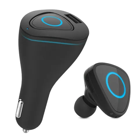 Tẩu Sạc Ô Tô Kiêm Tai Nghe Bluetooth Roman R6000 - Thiết Kế Độc Đáo, Công Nghệ Khử Tiếng Ồn, Tiện Lợi Khi Lái Xe