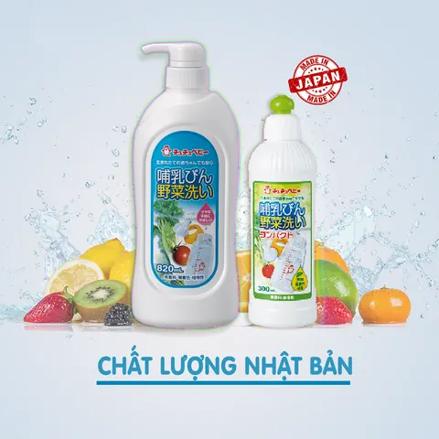 Nước Rửa Bình Và Rau Quả Đậm Đặc ChuChuBaby 300ml - Sạch Sẽ An Toàn Cho Thực Phẩm, Bảo Vệ Sức Khỏe Gia Đình