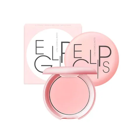 Phấn Phủ Kiềm Dầu Eglips Glow Powder Pact Pink - Phấn Trang Điểm Tạo Độ Hồng, Kiểm Soát Nhờn, Chất Lượng Cao