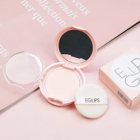 Phấn Phủ Kiềm Dầu Eglips Glow Powder Pact Pink - Phấn Trang Điểm Tạo Độ Hồng, Kiểm Soát Nhờn, Chất Lượng Cao
