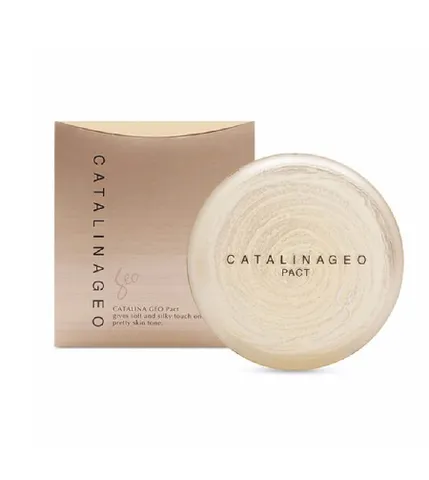 Phấn Phủ Siêu Mịn Geo Lamy Catalina Golden Pact - Che Phủ Lỗ Chân Lông, Làn Da Mịn Màng Tự Nhiên, Thiết Kế Sang Trọng, Dưỡng Da, Chống Nắng