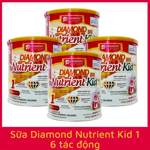 Sữa Diamond Nutrient Kid 1 cho trẻ biếng ăn 6-36 tháng - Dinh dưỡng cao, kích thích vị giác, hỗ trợ tăng cân và phát triển chiều cao