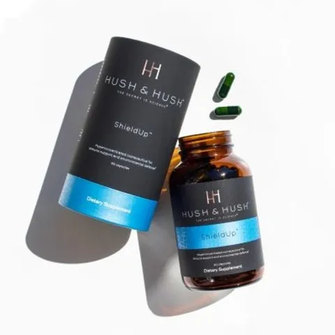 Viên Uống Chống Nắng Hush & Hush Shield Up Mỹ 60 Viên - Bảo Vệ Da Toàn Diện, Tăng Cường Sức Khỏe Da, Chống Oxy Hóa
