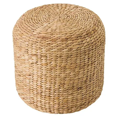 Đôn Lục Bình Đan Thủ Công Trang Trí Phòng Khách - Ghế Ngồi Bàn Để Đồ Tự Nhiên 40cm x 40cm, Thẩm Mỹ Cao và Thân Thiện Môi Trường