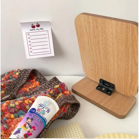 Gương Gập Trang Điểm Phong Cách Hàn Quốc - Thiết Kế Nhỏ Gọn, Tiện Lợi, Decor Phòng Xinh Xắn