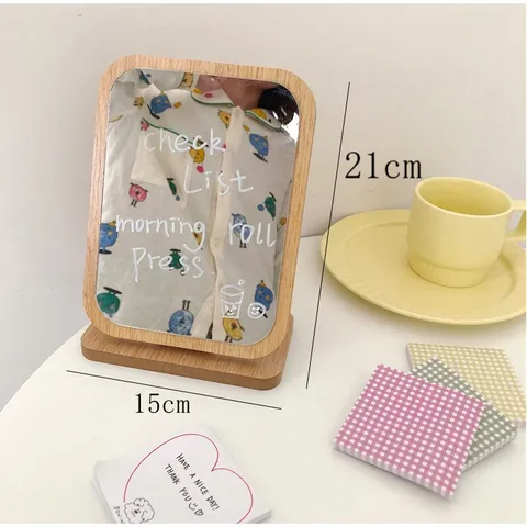 Gương Gập Trang Điểm Phong Cách Hàn Quốc - Thiết Kế Nhỏ Gọn, Tiện Lợi, Decor Phòng Xinh Xắn