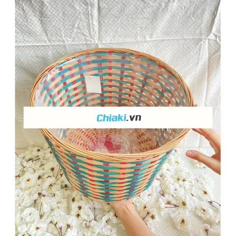 Sọt Cói Để Đồ Decor Trang Trí Nhà - Đan Thủ Công, Khung Sắt Chắc Chắn, Nhiều Mẫu Thiên Nhiên, Chất Liệu Thân Thiện Môi Trường