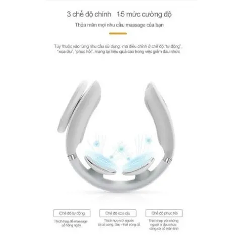Máy Massage Cổ Vai Gáy Cao Cấp SKG 4098E - Giảm Đau, Thư Giãn Với 3 Chế Độ Mát Xa, Công Nghệ TENS Và Sưởi Ấm Giai Điệu Cho Cơ Thể Thoải Mái