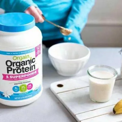 Bột Protein Hữu Cơ Orgain Organic Protein & Superfoods Vani 2.7LB - Dinh Dưỡng Hỗ Trợ Tăng Cơ và Tăng Cân, Hương Vị Ngon, Chất Lượng Cao