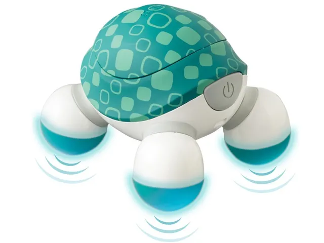 Máy Massage Cầm Tay Mini Turtle Homedics NOV-60 - Thiết Kế Không Dây, 3 Đầu Massage Tiện Lợi Cho Cơ Thể, Giải Tỏa Căng Thẳng