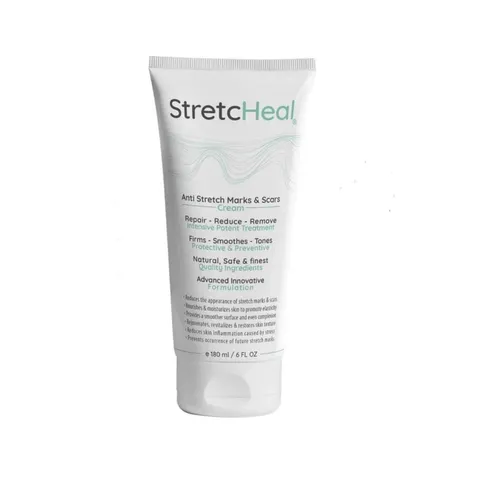 Kem Bôi Rạn Da Chuyên Dụng StretcHeal 180ml - Hỗ Trợ Làm Mờ Vết Rạn Da Trước Và Sau Sinh, Tăng Độ Đàn Hồi Da