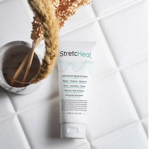 Kem Bôi Rạn Da Chuyên Dụng StretcHeal 180ml - Hỗ Trợ Làm Mờ Vết Rạn Da Trước Và Sau Sinh, Tăng Độ Đàn Hồi Da