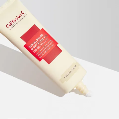 Kem Chống Nắng Cell Fusion C Derma Relief Sunscreen 100 SPF 50+ PA++++ - Lành Tính, Dưỡng Ẩm, Phù Hợp Cho Da Nhạy Cảm