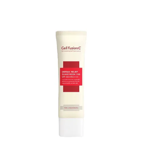 Kem Chống Nắng Cell Fusion C Derma Relief Sunscreen 100 SPF 50+ PA++++ - Lành Tính, Dưỡng Ẩm, Phù Hợp Cho Da Nhạy Cảm