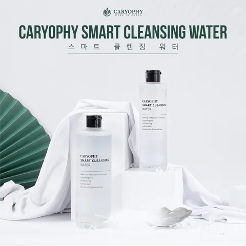 Nước Tẩy Trang Thông Minh Caryophy Smart Cleansing Water - Không Cồn, Dịu Nhẹ, 5 Tính Năng Chăm Sóc Da Cho Da Nhạy Cảm Và Da Mụn
