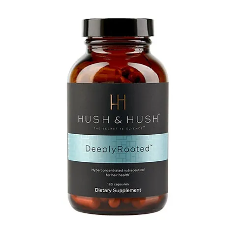 Viên uống hỗ trợ mọc tóc Hush & Hush Deeply Rooted của Mỹ - Phục hồi tóc yếu & giảm rụng hiệu quả - Lọ 120 viên