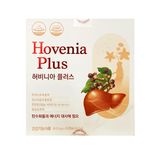 Viên uống Hovenia Plus hỗ trợ giải độc gan và thanh lọc cơ thể - Bổ gan từ Hàn Quốc, 30 viên điều trị hiệu quả mụn nhọt, nóng trong.