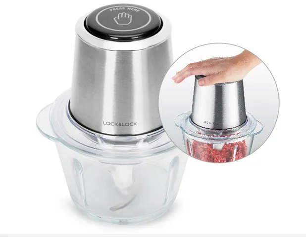 Máy Xay Thịt Lock&Lock EJM161 Chính Hãng - Cối Thủy Tinh 1.2L, Công Suất 350W, Lưỡi Dao Thép Không Gỉ, Dễ Sử Dụng, Tiết Kiệm Thời Gian Nấu Nướng