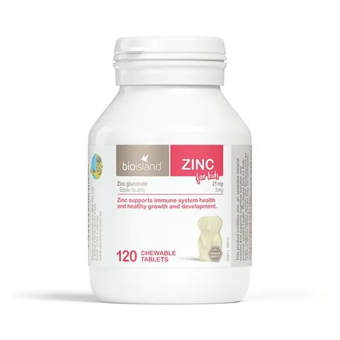 Viên Bổ Sung Kẽm Bio Island Zinc Úc 120 Viên Cho Trẻ Từ 1 Tuổi Hỗ Trợ Tăng Cường Sức Đề Kháng Và Tiêu Hóa Tốt