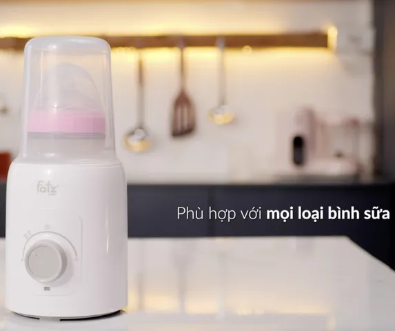 Máy hâm sữa và tiệt trùng Fatzbaby Mono 6 FB3001TN - 4 chức năng, tiết kiệm điện, thiết kế thông minh, phù hợp với mọi loại bình sữa.