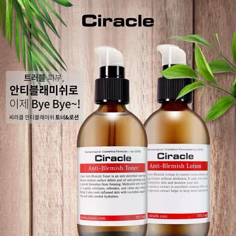 Nước Hoa Hồng Ciracle Anti-Blemish Toner 105.5ml - Giúp Giảm Mụn, Kháng Viêm, Cân Bằng Độ Ẩm Cho Da Nhờ Chiết Xuất Thiên Nhiên