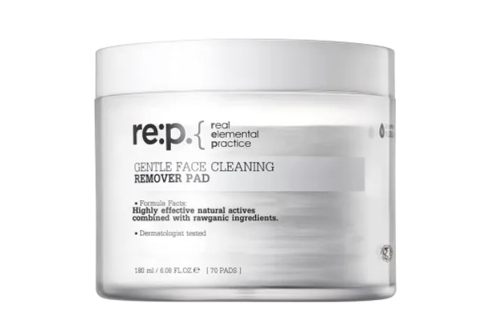 Miếng Tẩy Trang Re:p Gentle Face Cleaning Remover Pad 70 Miếng - Dành Cho Da Nhạy Cảm, Hiệu Quả Tẩy Trang Sạch Gấp 5 Lần