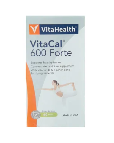 Viên uống canxi VitaHealth VitaCal - Bổ sung canxi và vitamin D3 hỗ trợ xương chắc khỏe, ngừa đau nhức xương khớp hiệu quả