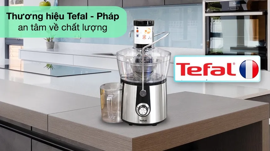 Máy Ép Trái Cây Tefal ZE550D38 - Công Suất 800W, Lưới Lọc Cao Cấp, Thiết Kế Thông Minh, Ép Nước Sánh Mịn Cho Gia Đình