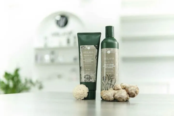 Bộ Dầu Gội Xả Gừng Hà Thủ Ô Weilaiya Zingiber Officinale Juice 400ml - Giúp Tóc Chắc Khỏe, Giảm Gãy Rụng, Phục Hồi Tóc Hư Tổn