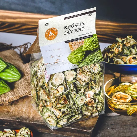 Combo 2 Bịch Khổ Qua Sấy Khô L'angfarm 225g - Giải Độc, Thanh Nhiệt, Hỗ Trợ Sức Khỏe Tự Nhiên, Quà Tặng Hữu Ích