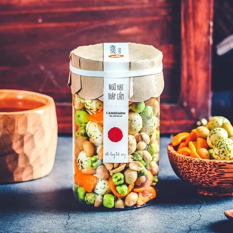 Combo 3 Hộp Ngũ Hạt Thập Cẩm L'angfarm Tobita 135g - Snack Dinh Dưỡng Ngon Miệng, Bổ Sung Vitamin, Hài Lòng Cho Mọi Gia Đình