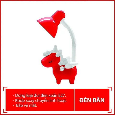 Đèn Bàn Học Chống Cận Điện Quang ĐQ DKL16 Kỳ Lân - Đèn LED Bảo Vệ Thị Lực Cho Trẻ Em, Thiết Kế Dễ Thương, Ánh Sáng Dịu Mắt