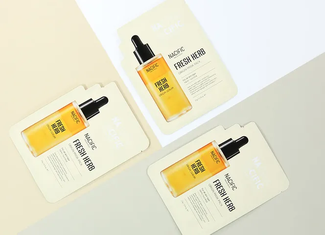 Mặt Nạ Dưỡng Ẩm Trẻ Hóa Da Nacific Fresh Herb Origin Mask - Combo 5 Miếng Cấp Ẩm, Cải Thiện Nếp Nhăn, Làn Da Sáng Khỏe