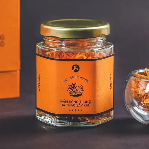 Nấm Đông Trùng Hạ Thảo Sấy Khô L'angfarm - Dược Liệu Tự Nhiên Giàu Dinh Dưỡng Hỗ Trợ Sức Khỏe, Hộp 10g
