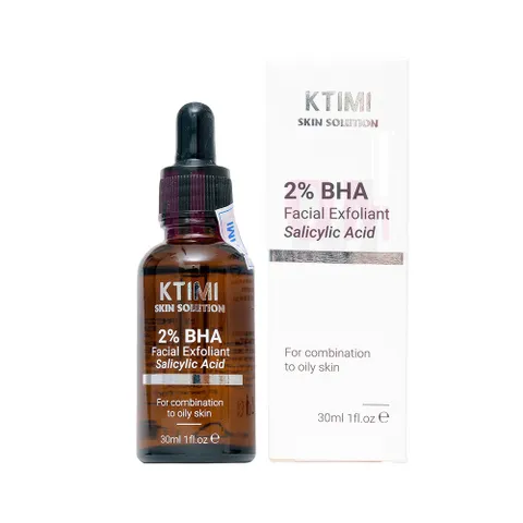 Tẩy Da Chết Ktimi 2% BHA Salicylic Acid - Giải Pháp Hiệu Quả Cho Da Mụn, Tăng Cường Làm Sạch Lỗ Chân Lông, Dung Tích 30ml